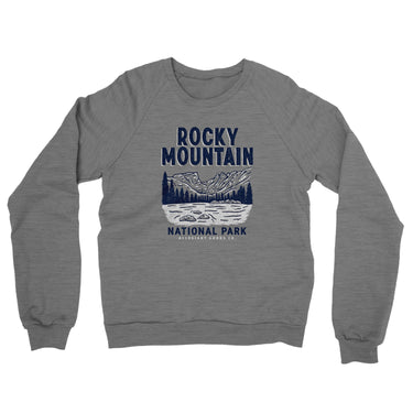 Rocky Mountains National Park Midweight Crewneck Sweatshirt-Allegiant Goods Co. Vintage Sports Apparel