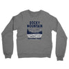 Rocky Mountains National Park Midweight Crewneck Sweatshirt-Grey Heather-Allegiant Goods Co. Vintage Sports Apparel