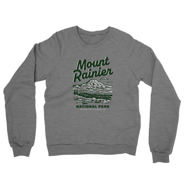 Mount Rainier National Park Midweight Crewneck Sweatshirt-Allegiant Goods Co. Vintage Sports Apparel