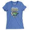 Milwaukee County Stadium Women's T-Shirt-Heather Columbia Blue-Allegiant Goods Co. Vintage Sports Apparel