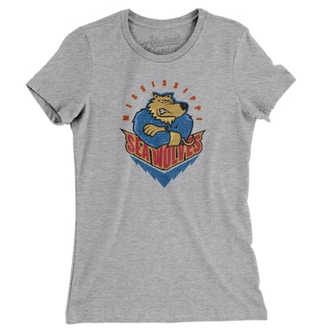 Mississippi Sea Wolves Hockey Women's T-Shirt-Allegiant Goods Co. Vintage Sports Apparel