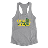 Quack Head Women's Racerback Tank-Allegiant Goods Co. Vintage Sports Apparel