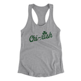 Chi-rish Women's Racerback Tank-Heather Grey-Allegiant Goods Co. Vintage Sports Apparel