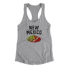 New Mexico Christmas Enchiladas Women's Racerback Tank-Heather Grey-Allegiant Goods Co. Vintage Sports Apparel