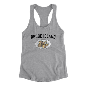 Rhode Island Clams Women's Racerback Tank-Allegiant Goods Co. Vintage Sports Apparel
