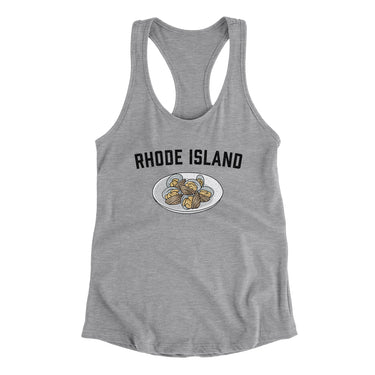 Rhode Island Clams Women's Racerback Tank-Allegiant Goods Co. Vintage Sports Apparel