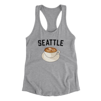 Seattle Coffee Women's Racerback Tank-Allegiant Goods Co. Vintage Sports Apparel