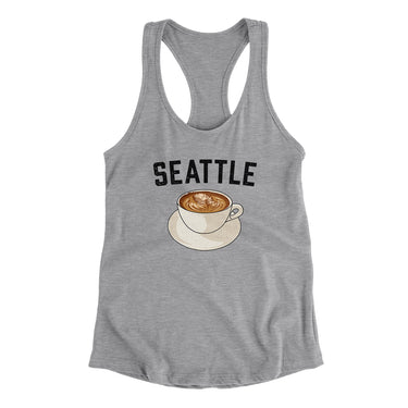 Seattle Coffee Women's Racerback Tank-Allegiant Goods Co. Vintage Sports Apparel