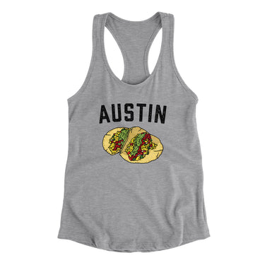 Austin Tacos Women's Racerback Tank-Allegiant Goods Co. Vintage Sports Apparel