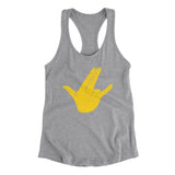 Shockers Hand Women's Racerback Tank-Allegiant Goods Co. Vintage Sports Apparel