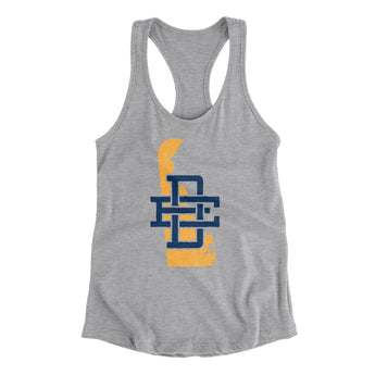 Delaware Home State Women's Racerback Tank-Allegiant Goods Co. Vintage Sports Apparel