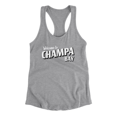 Champa Bay Women's Racerback Tank-Allegiant Goods Co. Vintage Sports Apparel