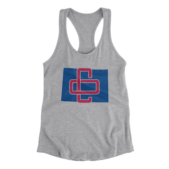 Colorado Home State Women's Racerback Tank-Allegiant Goods Co. Vintage Sports Apparel