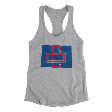 Colorado Home State Women's Racerback Tank-Allegiant Goods Co. Vintage Sports Apparel