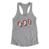 St. Paul 651 Area Code Women's Racerback Tank-Allegiant Goods Co. Vintage Sports Apparel