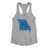 Missouri Home State Women's Racerback Tank-Allegiant Goods Co. Vintage Sports Apparel