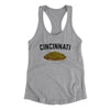 Cincinnati Chili Women's Racerback Tank-Heather Grey-Allegiant Goods Co. Vintage Sports Apparel