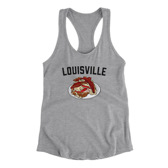Louisville Hot Brown Women's Racerback Tank-Allegiant Goods Co. Vintage Sports Apparel