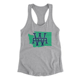Washington Home State Women's Racerback Tank-90/10 Heather Gray-Allegiant Goods Co. Vintage Sports Apparel