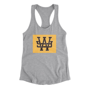 Wyoming Home State Women's Racerback Tank-Allegiant Goods Co. Vintage Sports Apparel