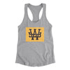 Wyoming Home State Women's Racerback Tank-90/10 Heather Gray-Allegiant Goods Co. Vintage Sports Apparel