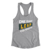 One Giant Leap For Green Bay Women's Racerback Tank-Heather Grey-Allegiant Goods Co. Vintage Sports Apparel