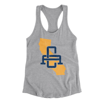 California Home State Women's Racerback Tank-Allegiant Goods Co. Vintage Sports Apparel