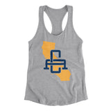 California Home State Women's Racerback Tank-Allegiant Goods Co. Vintage Sports Apparel