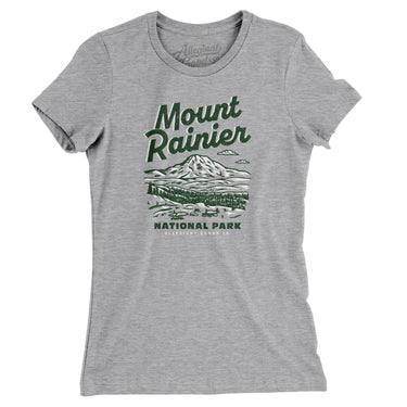 Mount Rainier National Park Women's T-Shirt-Allegiant Goods Co. Vintage Sports Apparel
