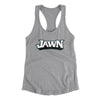 Football Jawn Women's Racerback Tank-Heather Grey-Allegiant Goods Co. Vintage Sports Apparel