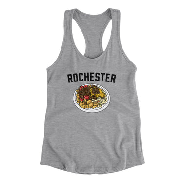 Rochester Garbage Plate Women's Racerback Tank-Allegiant Goods Co. Vintage Sports Apparel