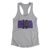 Kansas Home State Women's Racerback Tank-Allegiant Goods Co. Vintage Sports Apparel