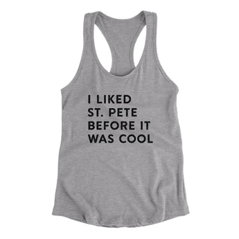 I Liked St. Petersburg Before It Was Cool Women's Racerback Tank-Allegiant Goods Co. Vintage Sports Apparel