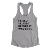 I Liked St. Petersburg Before It Was Cool Women's Racerback Tank-Allegiant Goods Co. Vintage Sports Apparel