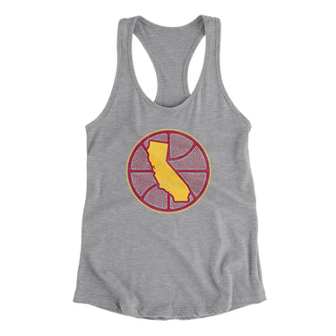 California Basketball Women's Racerback Tank-Allegiant Goods Co. Vintage Sports Apparel