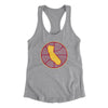 California Basketball Women's Racerback Tank-Heather Grey-Allegiant Goods Co. Vintage Sports Apparel
