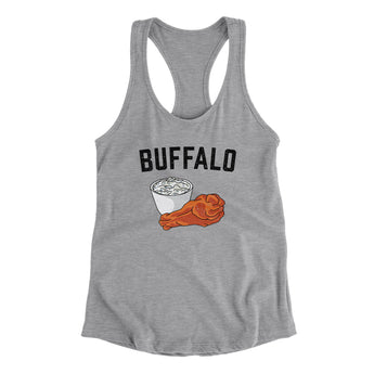 Buffalo Chicken Wings Women's Racerback Tank-Allegiant Goods Co. Vintage Sports Apparel