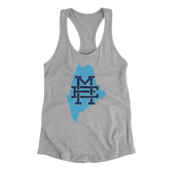 Maine Home State Women's Racerback Tank-Allegiant Goods Co. Vintage Sports Apparel