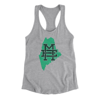 Maine Home State Women's Racerback Tank-Allegiant Goods Co. Vintage Sports Apparel