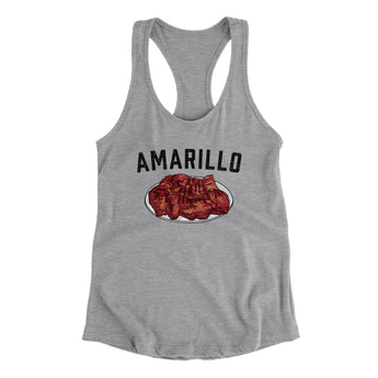 Amarillo Steak Women's Racerback Tank-Allegiant Goods Co. Vintage Sports Apparel