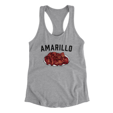 Amarillo Steak Women's Racerback Tank-Allegiant Goods Co. Vintage Sports Apparel