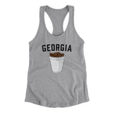 Georgia Boiled Peanuts Women's Racerback Tank-Heather Grey-Allegiant Goods Co. Vintage Sports Apparel