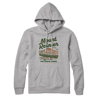 Mount Rainier National Park Hoodie-Athletic Heather-Allegiant Goods Co. Vintage Sports Apparel