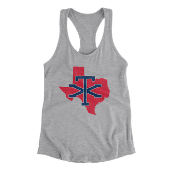 Texas Home State Women's Racerback Tank-Allegiant Goods Co. Vintage Sports Apparel