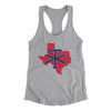 Texas Home State Women's Racerback Tank-90/10 Heather Gray-Allegiant Goods Co. Vintage Sports Apparel