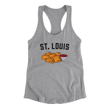 St. Louis Toasted Ravioli Women's Racerback Tank-Allegiant Goods Co. Vintage Sports Apparel