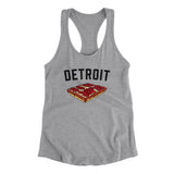 Detroit Style Pan Pizza Women's Racerback Tank-Allegiant Goods Co. Vintage Sports Apparel