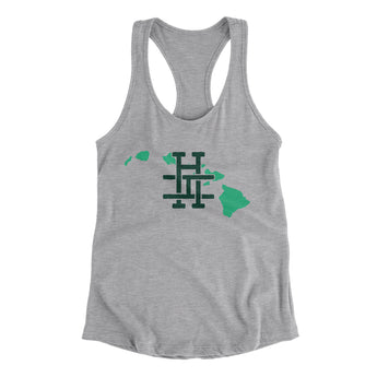 Hawaii Home State Women's Racerback Tank-Allegiant Goods Co. Vintage Sports Apparel