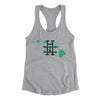 Hawaii Home State Women's Racerback Tank-90/10 Heather Gray-Allegiant Goods Co. Vintage Sports Apparel