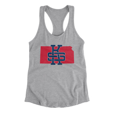 Kansas Home State Women's Racerback Tank-Allegiant Goods Co. Vintage Sports Apparel